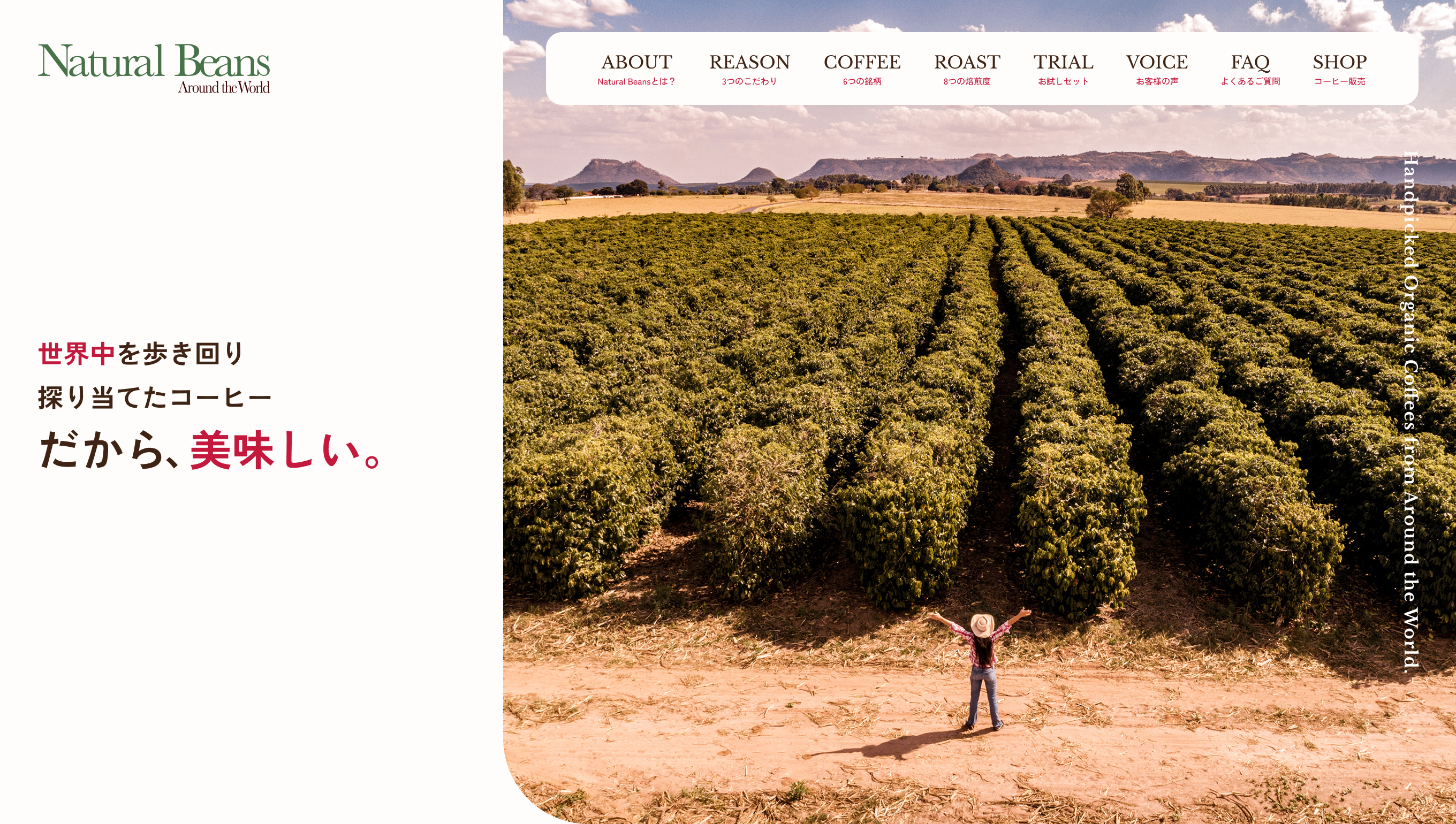 Natural Beans LPサイト（First View01）